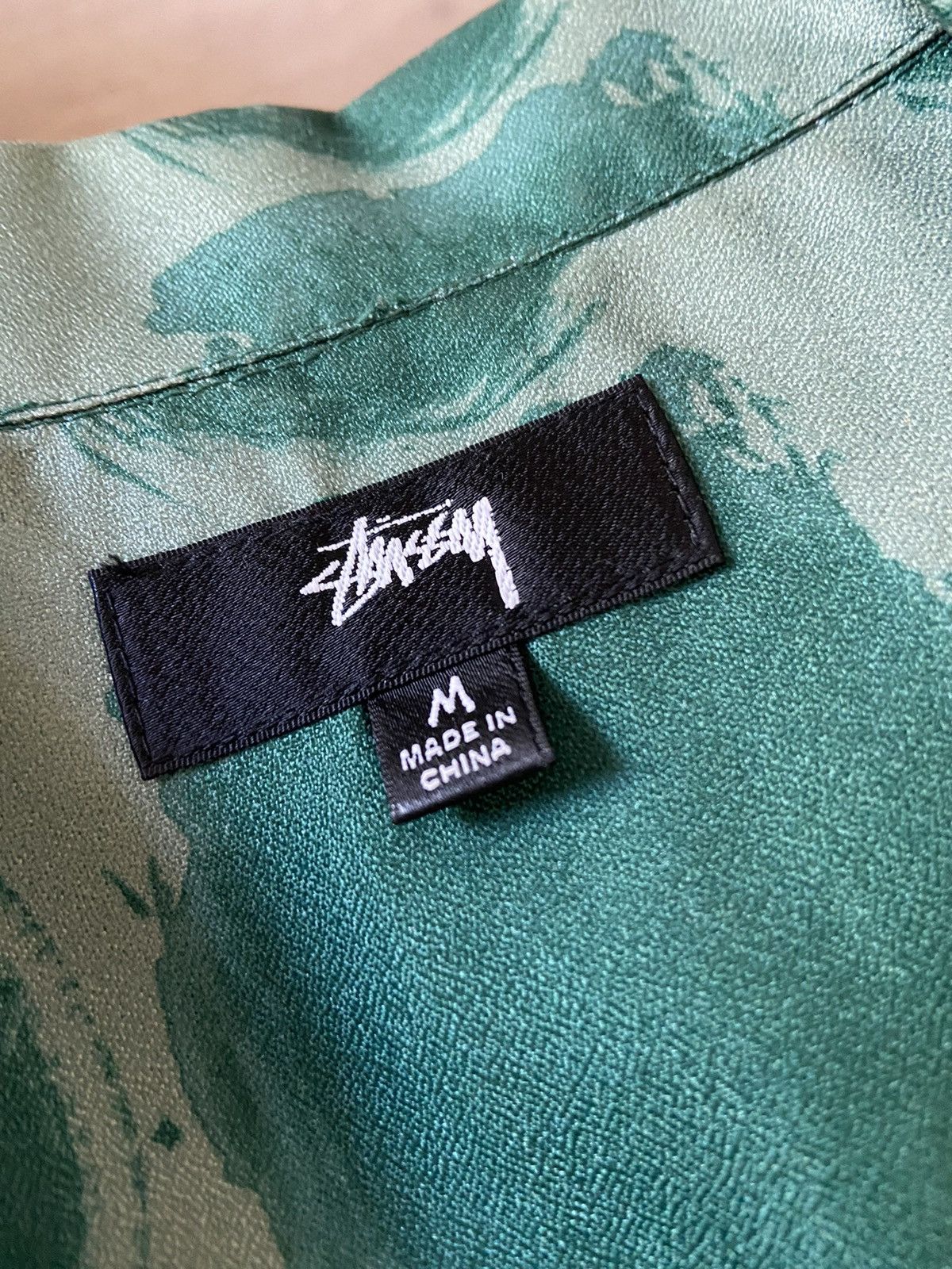 Stussy Green Stussy Open Collar Shirt Size US M / EU 48-50 / 2 - 4 Thumbnail