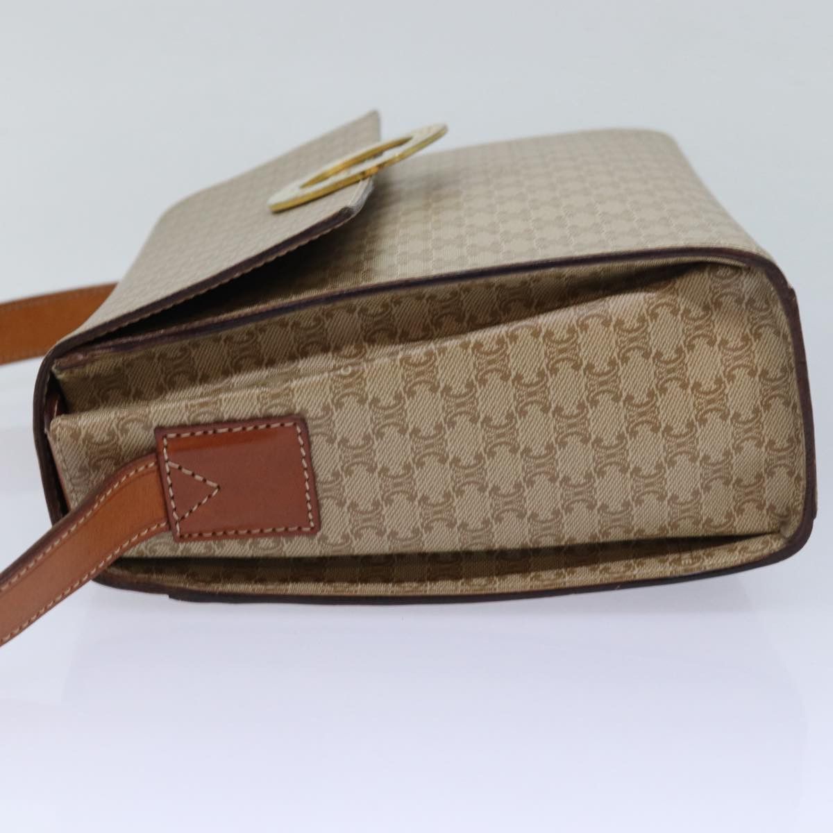 Celine CELINE Macadam Canvas Shoulder Bag Beige Size ONE SIZE - 4 Thumbnail