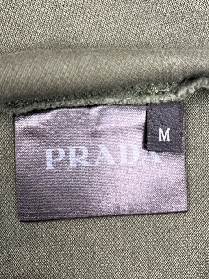 Prada 2000s Prada Linea Rossa Olive Green Polo Shirt Size US S / EU 44-46 / 1 - 9 Thumbnail