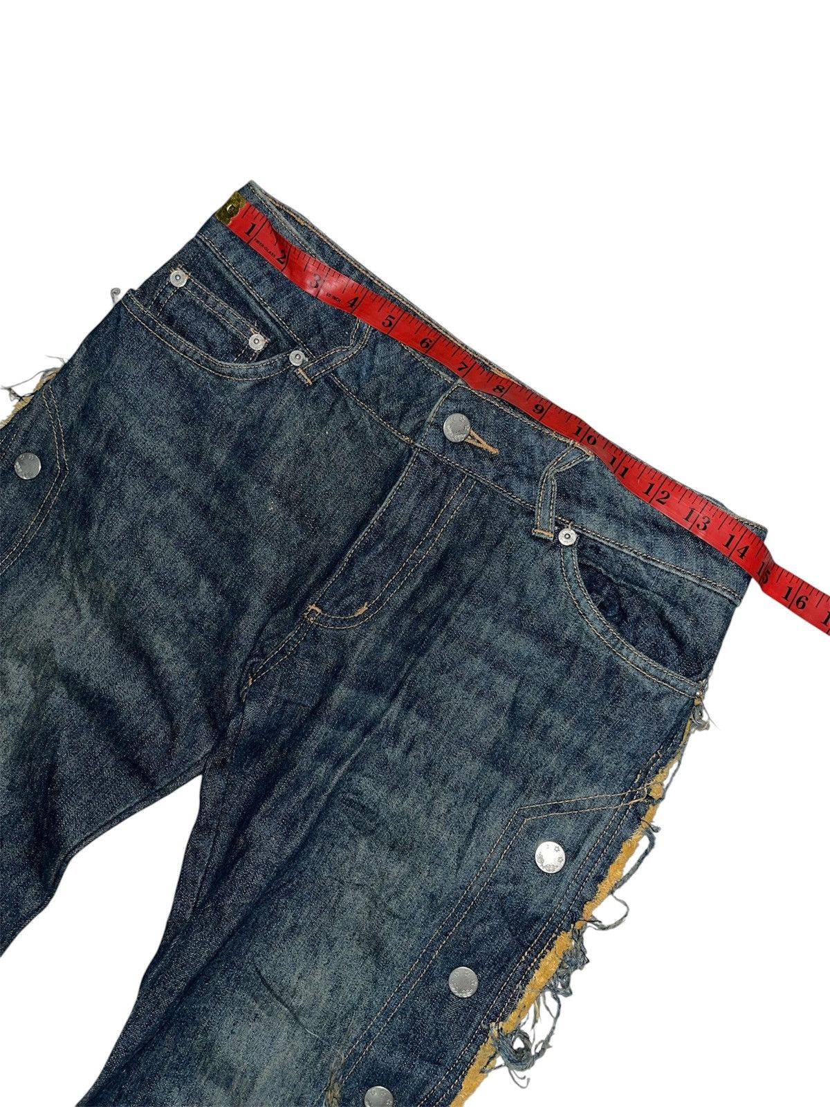 Seditionaries JOUERAUX ECHECS FLARE JEANS x JAPAN BRAND x VINTAGE Size US 33 - 9 Thumbnail