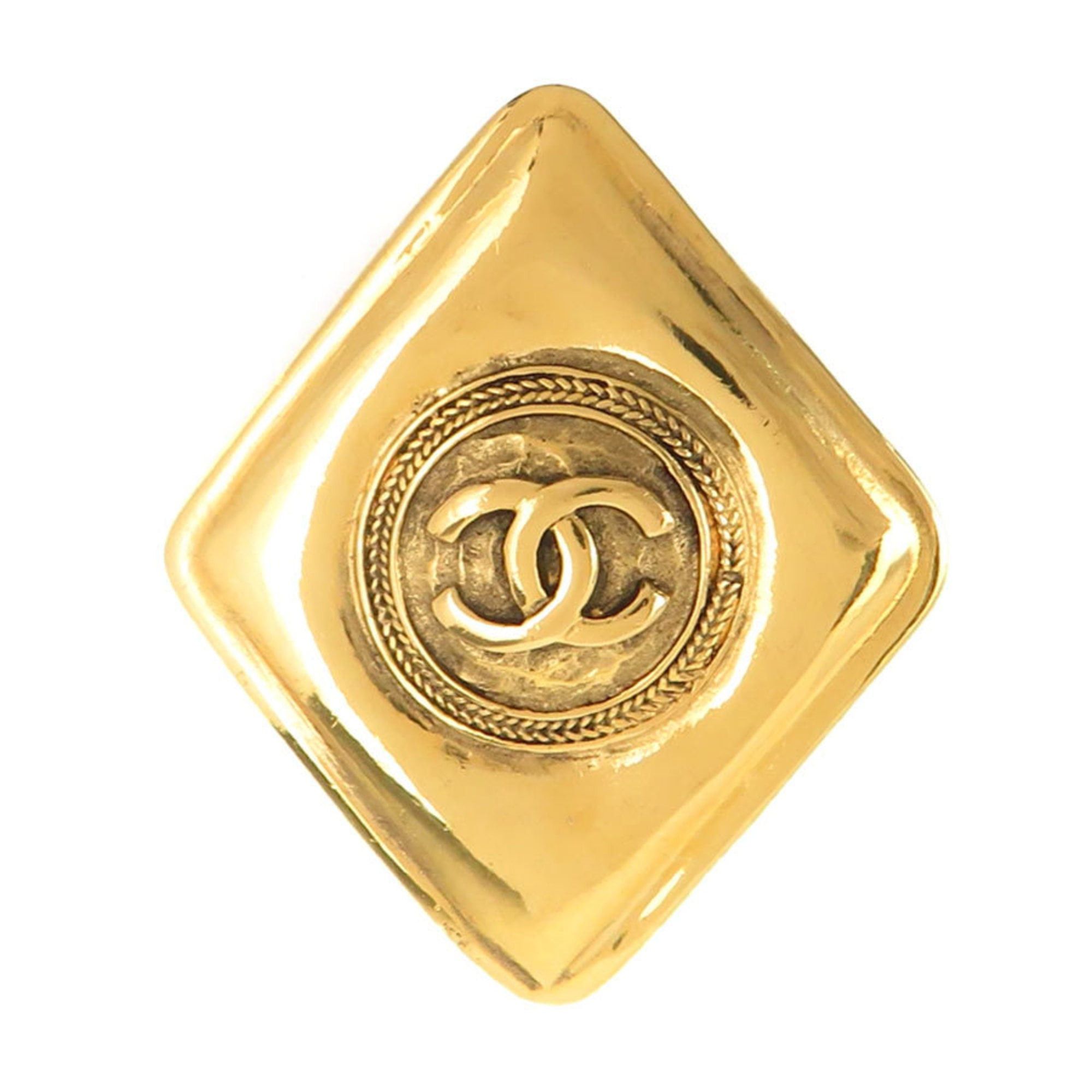 Chanel CHANEL Coco Mark Metal Gold Brooch for Women e61412i Size ONE SIZE - 1 Thumbnail