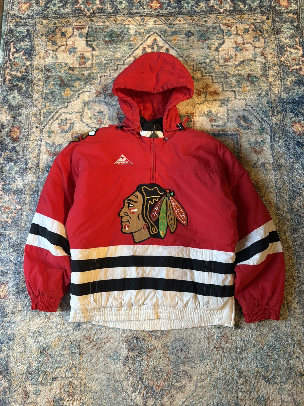 Vintage Vintage Apex NHL Chicago Blackhawks Pullover 1/4 Zip Jscket Size US S / EU 44-46 / 1 - 1 Thumbnail