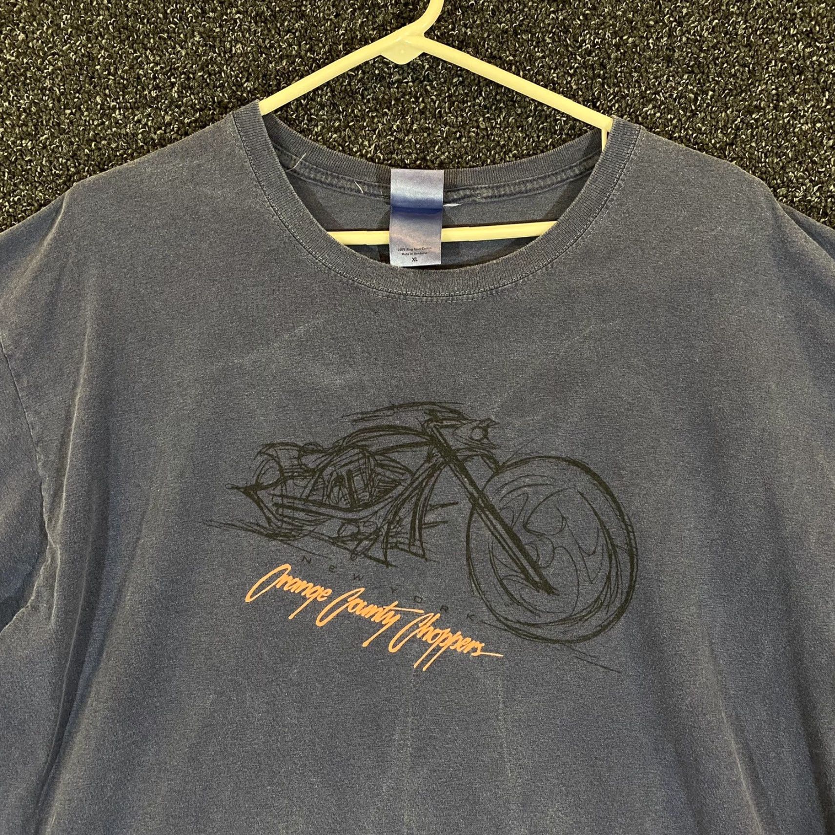 Vintage Orange County Choppers Shirt Mens XL Blue Motorcycle Graphic Tee Y2K Size US XL / EU 56 / 4 - 2 Thumbnail
