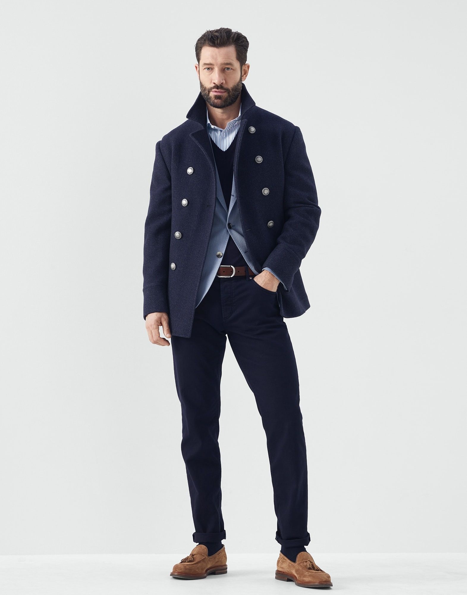 Brunello Cucinelli Jacket in Blue Size US M / EU 48-50 / 2 - 3 Thumbnail