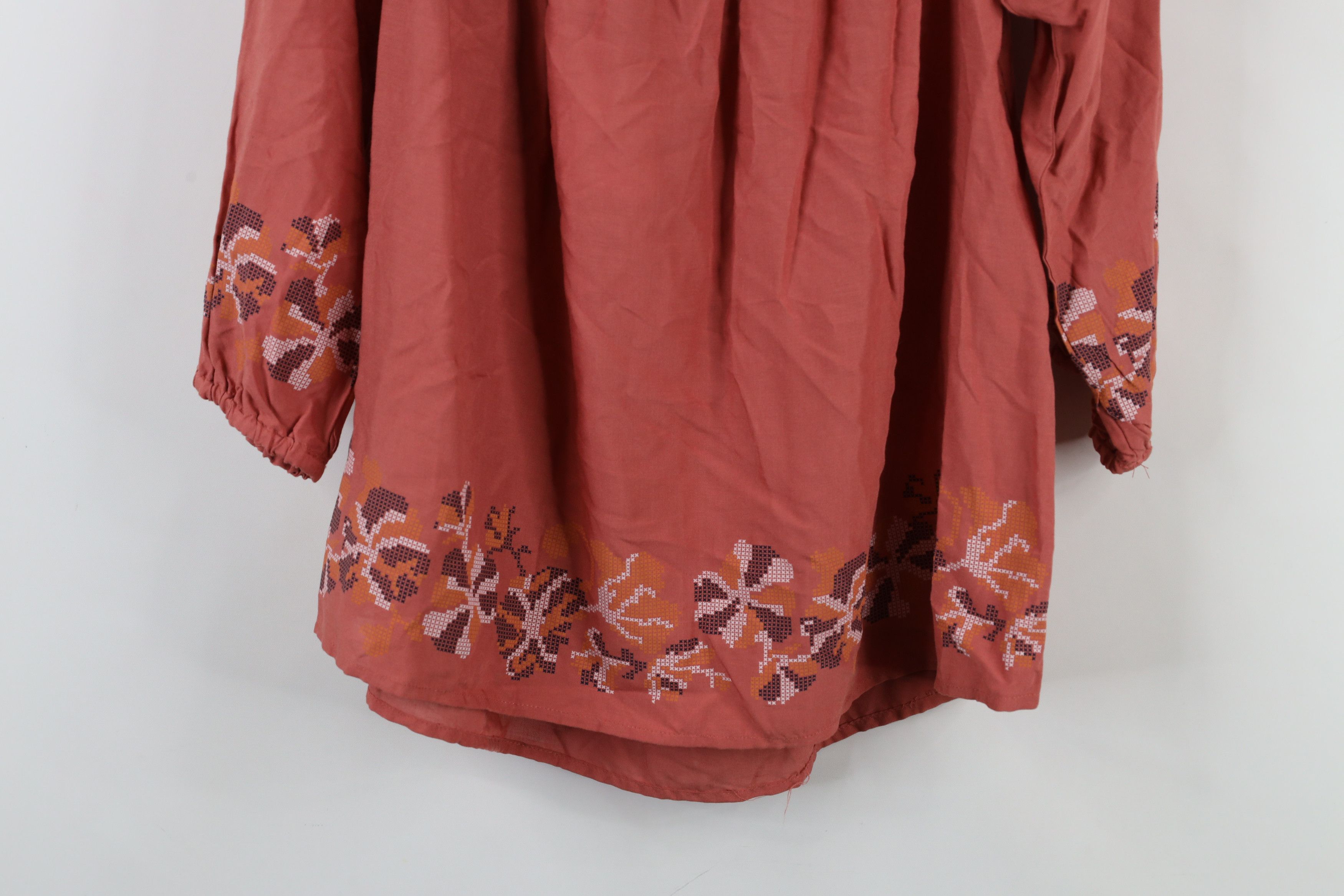 Vintage Deadstock Y2K Country Primitive Ruffled Blouse Top Shirt Size M / US 6-8 / IT 42-44 - 12 Thumbnail