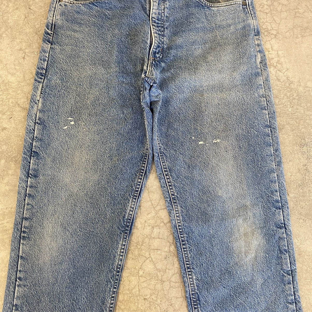 Carhartt VTG Carhartt Blanket Lined Relaxed Fit Blue Jeans Size US 35 - 8 Thumbnail