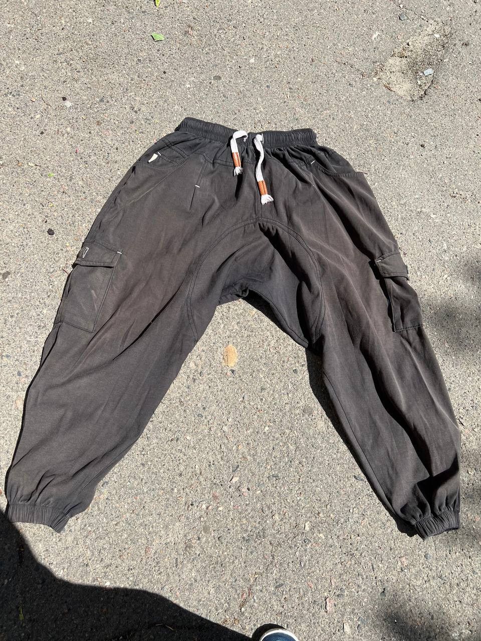 Japanese Brand × Vintage Vintage Aakasha Skirt Pants Drop Crotch Sweat Jogger Size US 34 / EU 50 - 1 Thumbnail