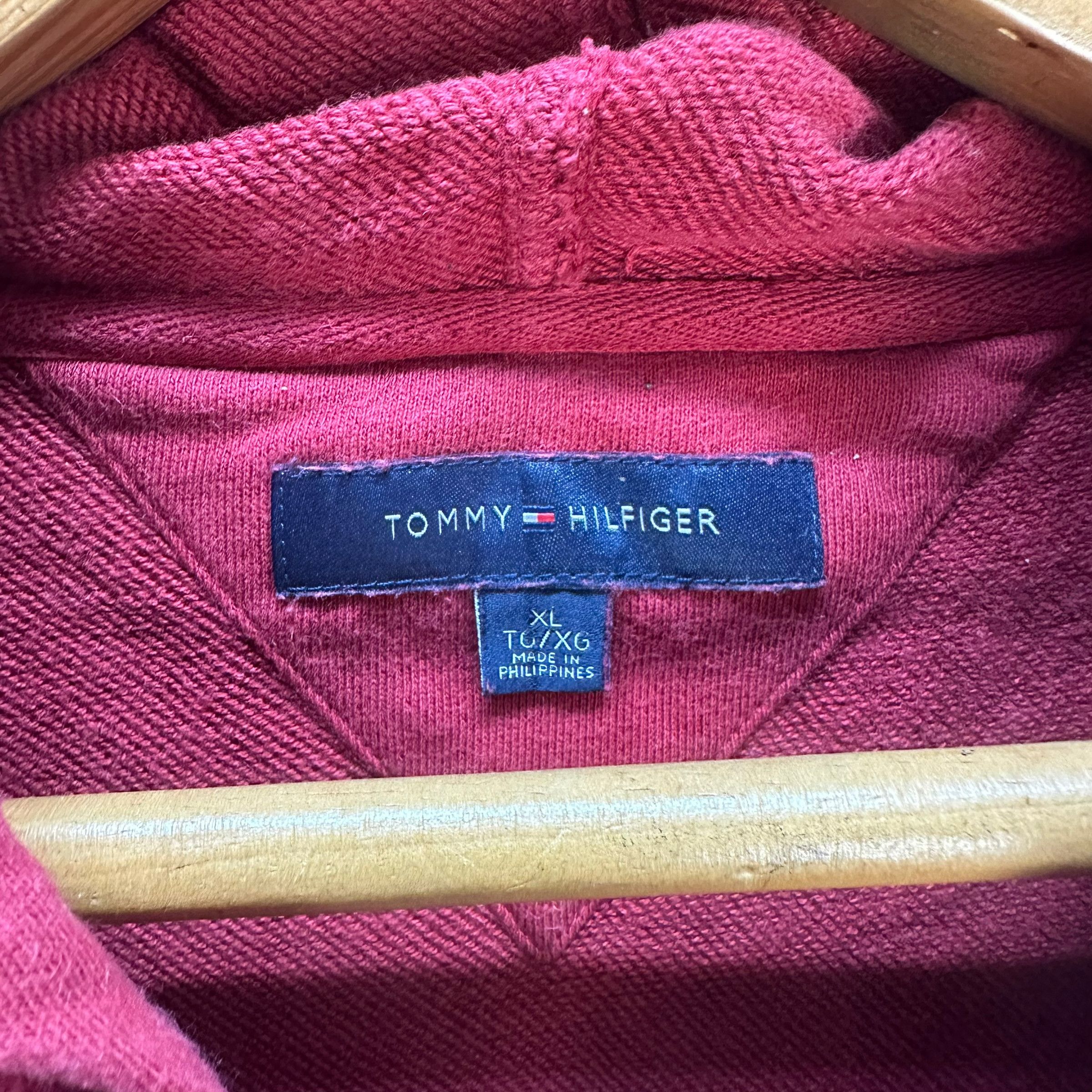 Tommy Hilfiger TOMMY HILFIGER SPELLOUT BIG LOGO ZIPPER HOODIES #8621-018 Size US XL / EU 56 / 4 - 7 Thumbnail