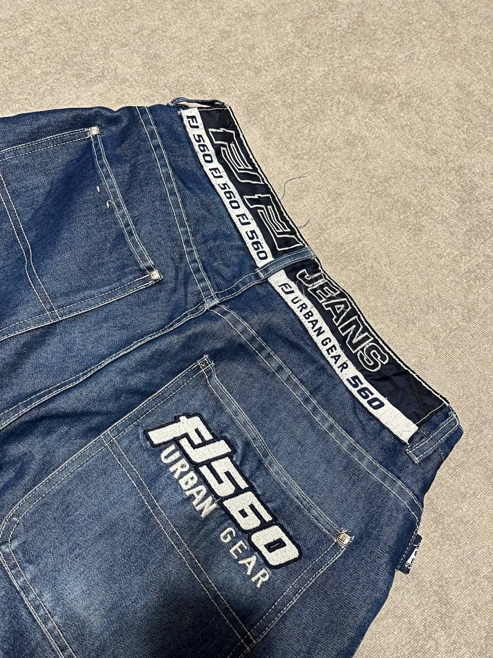 Vintage Vintage FJ560 Fat Joe Blue Rap Pants Jeans SK8 Urban Gear Size US 32 / EU 48 - 9 Thumbnail