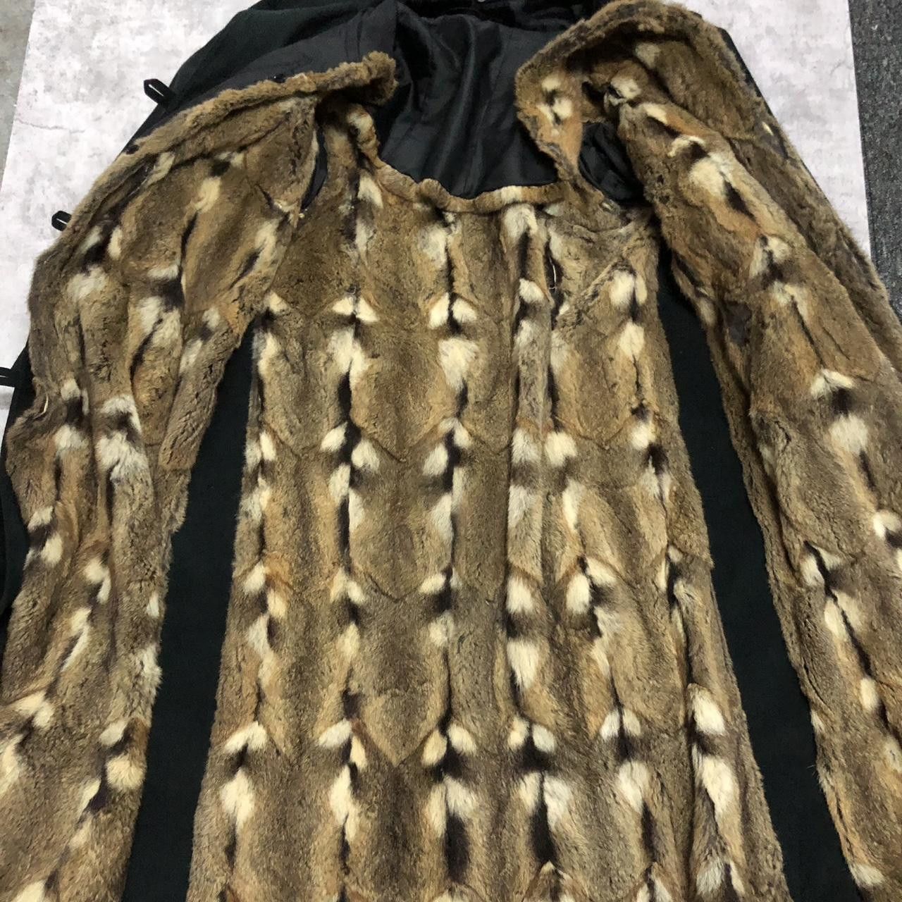 Other Black and brown faux fur coat with a touch of elegance Size XL / US 12-14 / IT 48-50 - 2 Thumbnail