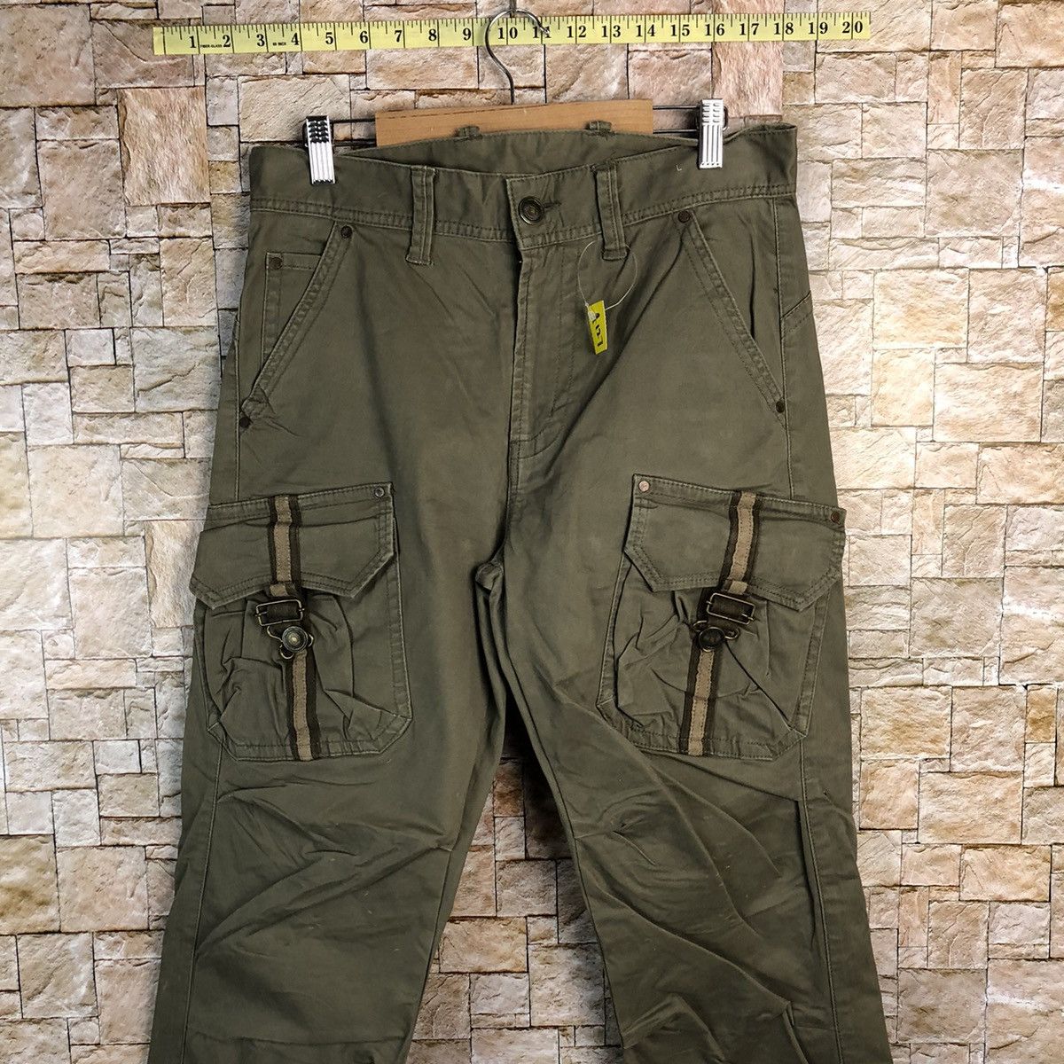 Japanese Brand Japanese Brand Green Cargo Multipocket Pants #A127 Size US 32 / EU 48 - 2 Thumbnail