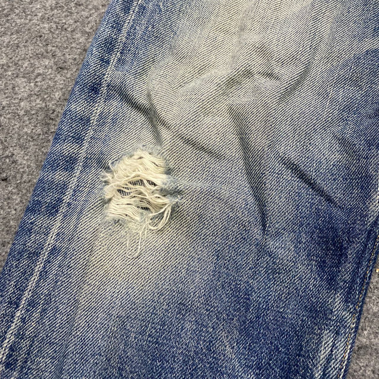 A.P.C. 💥Best Offer💥Vintage APC Selvegde Redline Distressed Denim Size US 31 - 14 Thumbnail