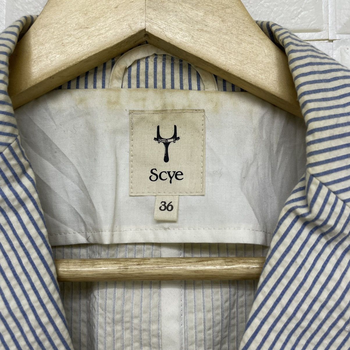 Japanese Brand × MasterPiece × Vintage Japanese Brand Scye Masterpiece Stripe Casual Jacket Size US M / EU 48-50 / 2 - 7 Thumbnail