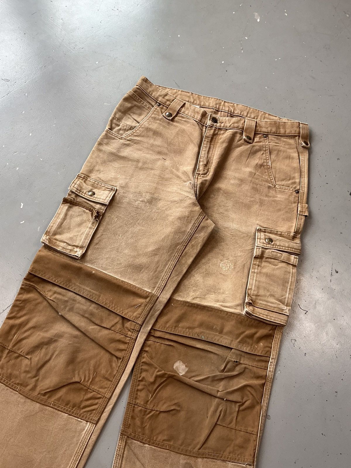 Carhartt × Vintage Crazy vintage Carhartt double knee cargo denim pant Size US 36 / EU 52 - 3 Thumbnail