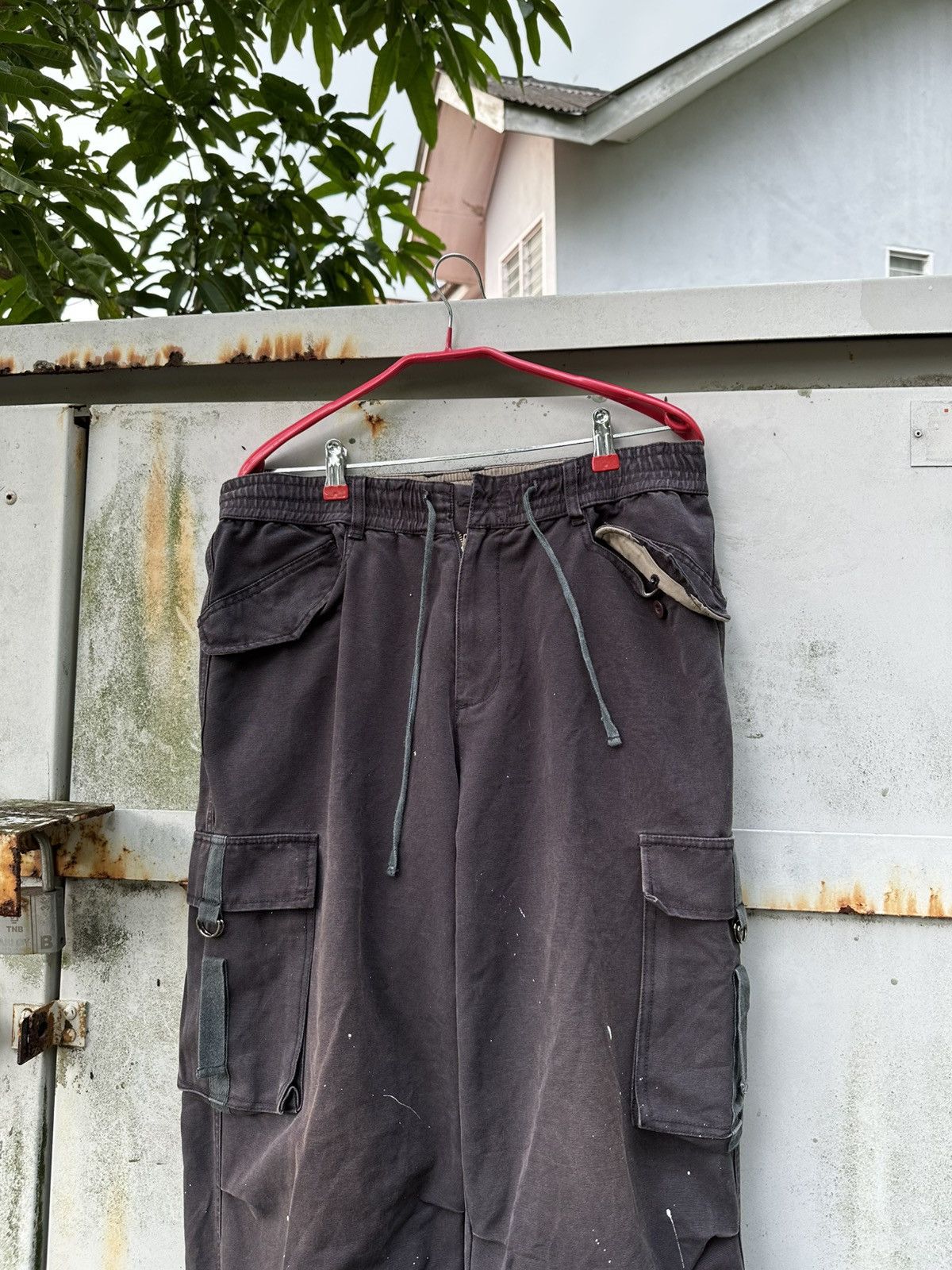 Vintage 👹THRASHED Faded Banana Nose Cargo Pants Size US 33 - 8 Thumbnail