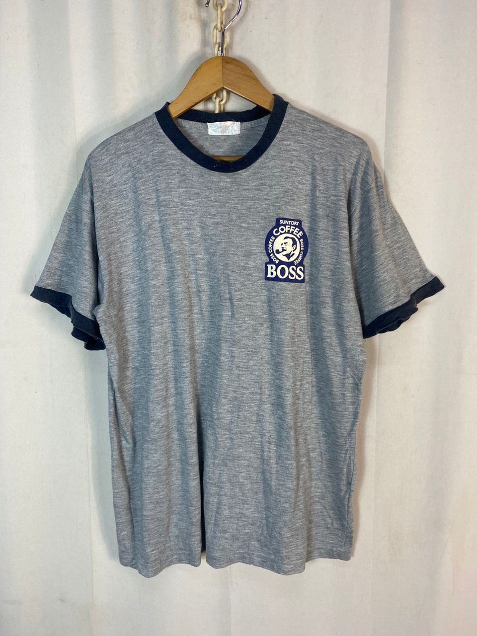 Japanese Brand Suntory coffee boss small logo ringer tshirt Size US L / EU 52-54 / 3 - 2 Thumbnail