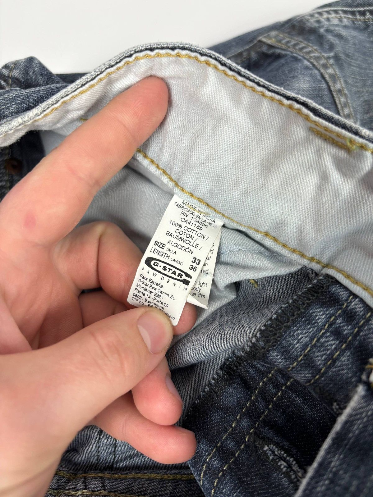 G-Star G Star Elwood 96 Denim Buckle Back Jeans Size 33 Size US 33 - 11 Thumbnail