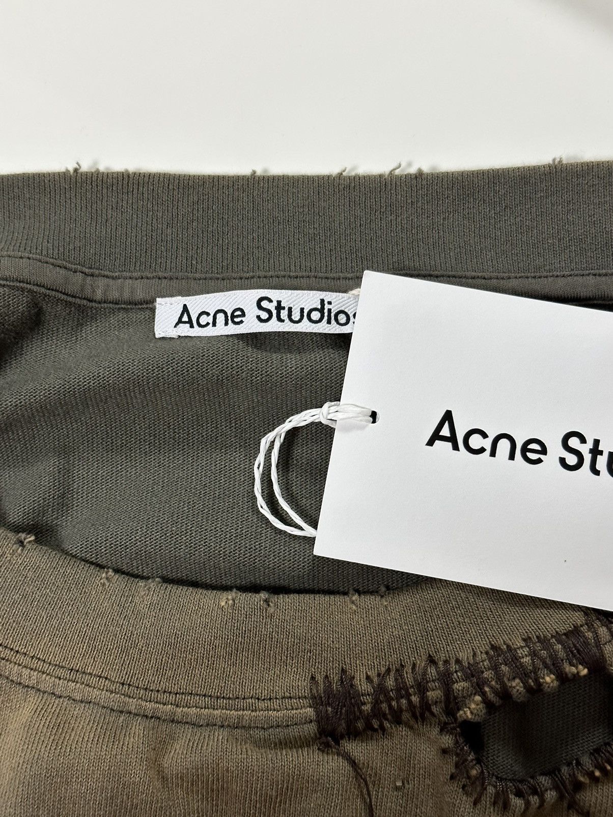 Acne Studios ACNE STUDIOS Fall Winter 2022 Distressed Long Sleeve T-Shirt Size XXS / US 00 / IT 34 - 4 Thumbnail