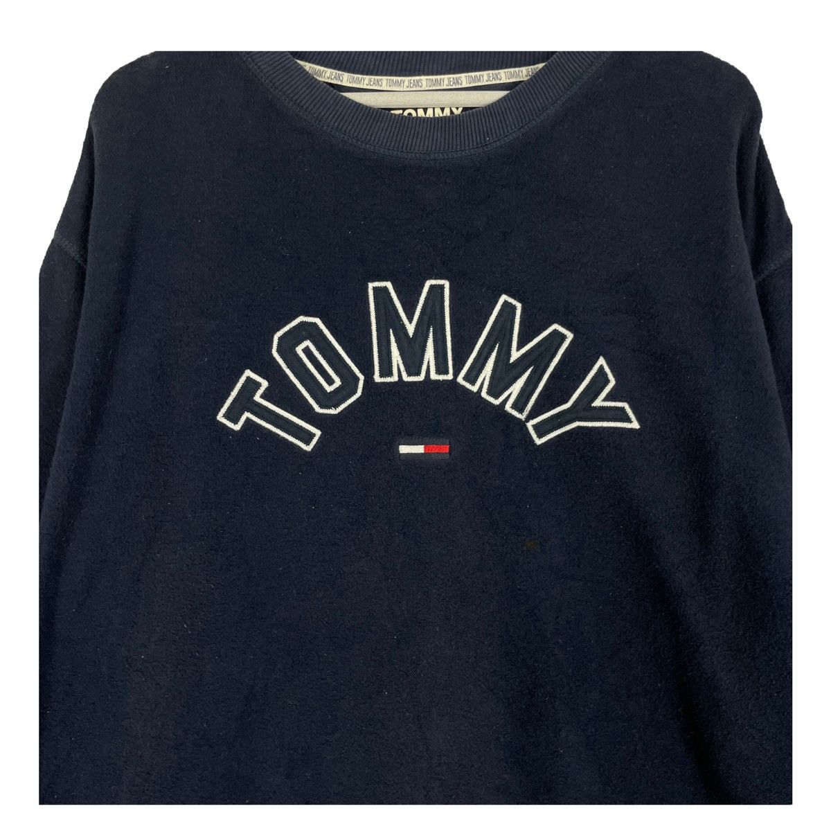Tommy Hilfiger 💥TOMMY HILFIGER CREWNECK LOGO PULLOVER BAGGY SWEATSHIRT Size US L / EU 52-54 / 3 - 5 Thumbnail