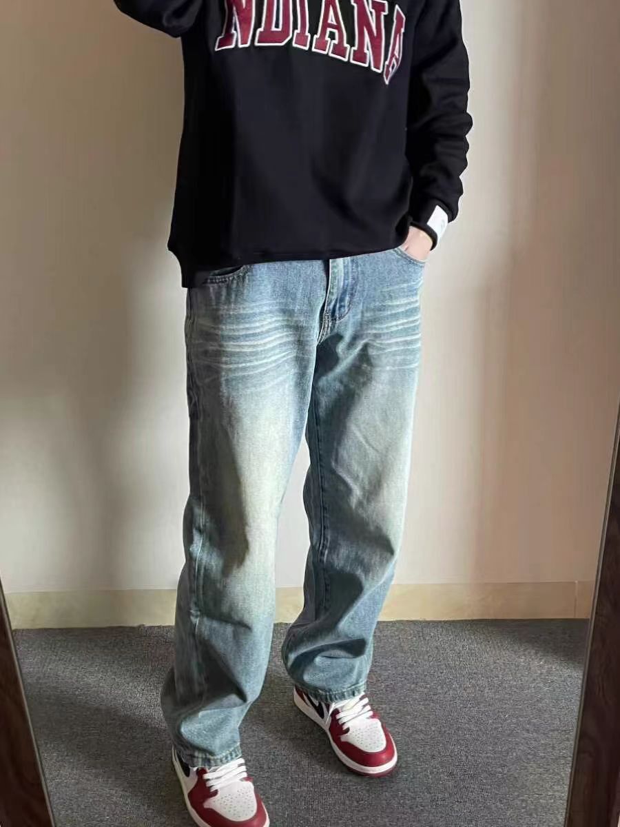 Japanese Brand × Jean Vintage street baggy casual jeans Size US 30 / EU 46 - 2 Thumbnail