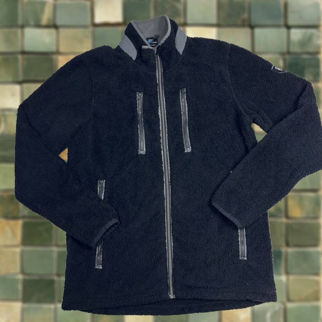 Vintage Kuhl Skata Sherpa Jacket Coat Men Sz M Zip Details Collared Black Gunmetal Regular Jacket Insulated Brocade? Size US M / EU 48-50 / 2 - 1 Thumbnail