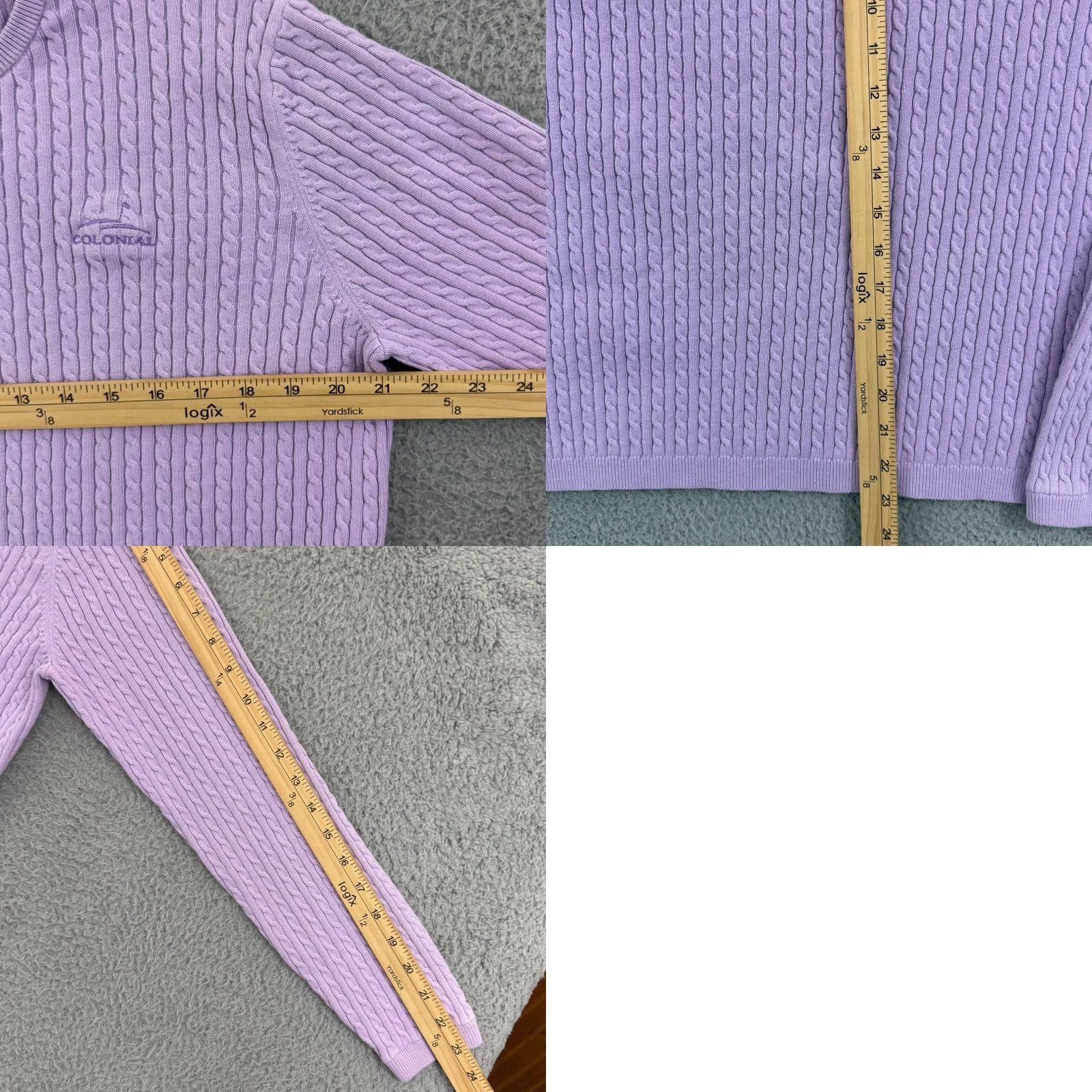 Izod Izod Sweater Womens XL Purple C Flex Long Sleeve Cable Knit Golf Casual Pullover Size XL / US 12-14 / IT 48-50 - 8 Thumbnail