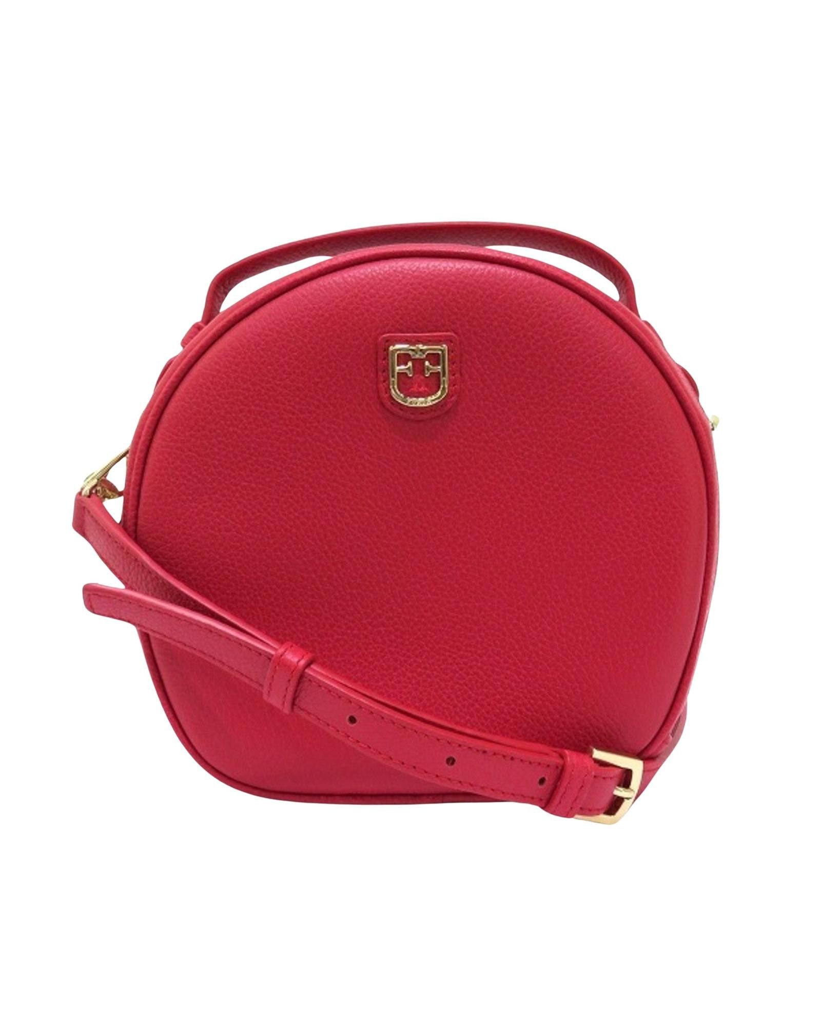 image of Furla Red Leather Shoulder Bag With Open Pocket And Dust Bag, Women's