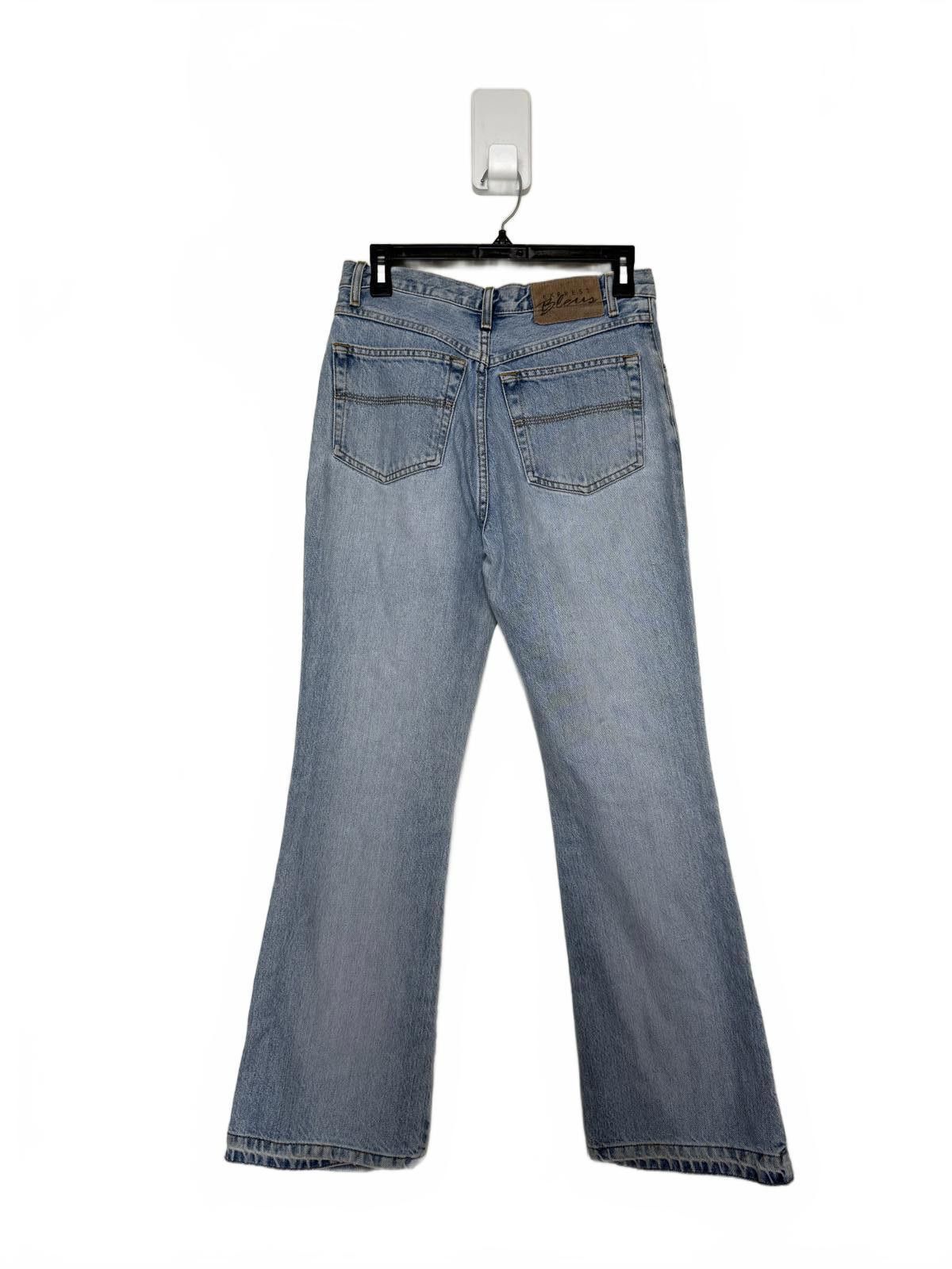 Express Vintage 90s Distressed Express Flared Jeans Size 28" / US 6 / IT 42 - 4 Thumbnail