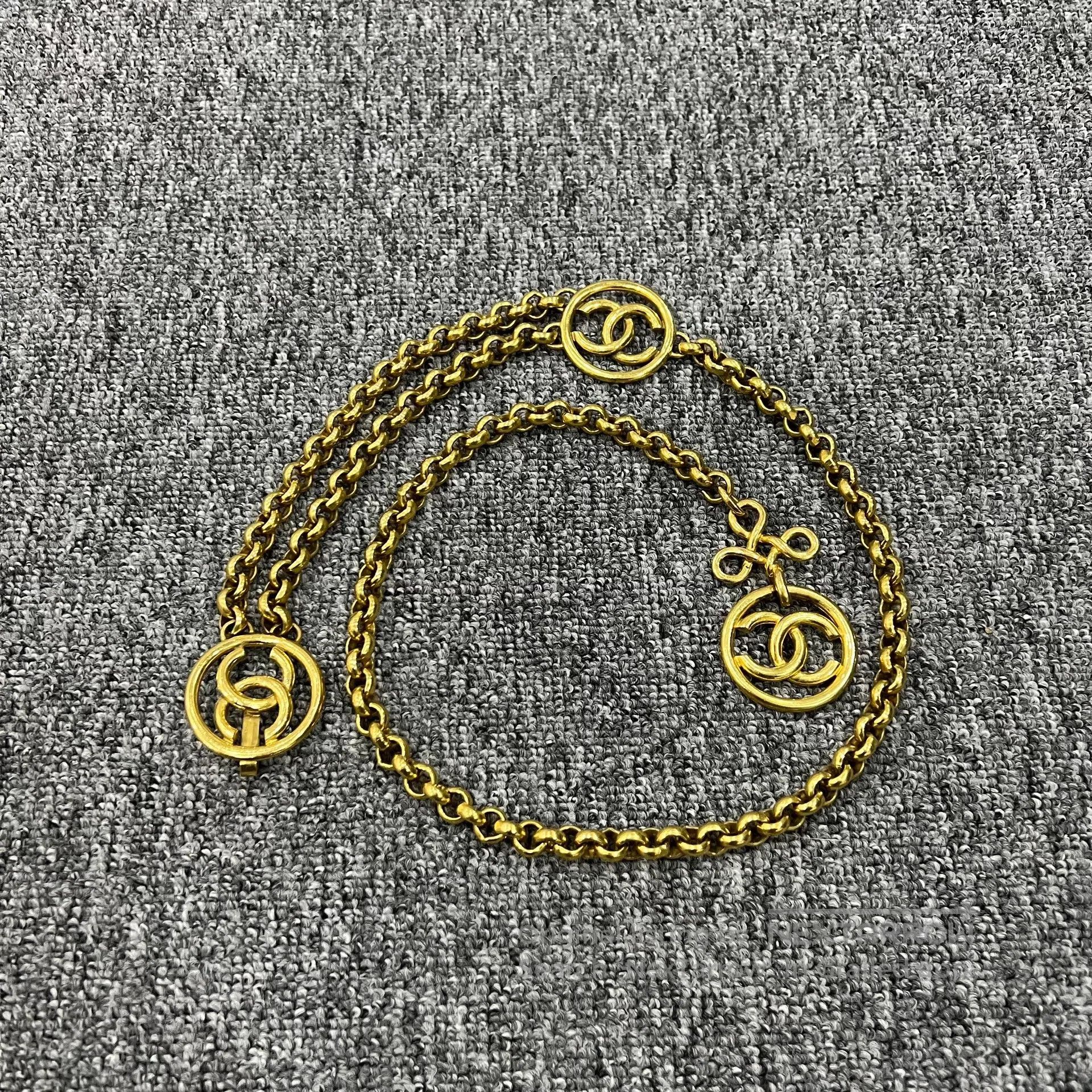 Chanel Chanel Circular Double-C Layered China-Joint Belt Chain Ne Size ONE SIZE - 3 Thumbnail