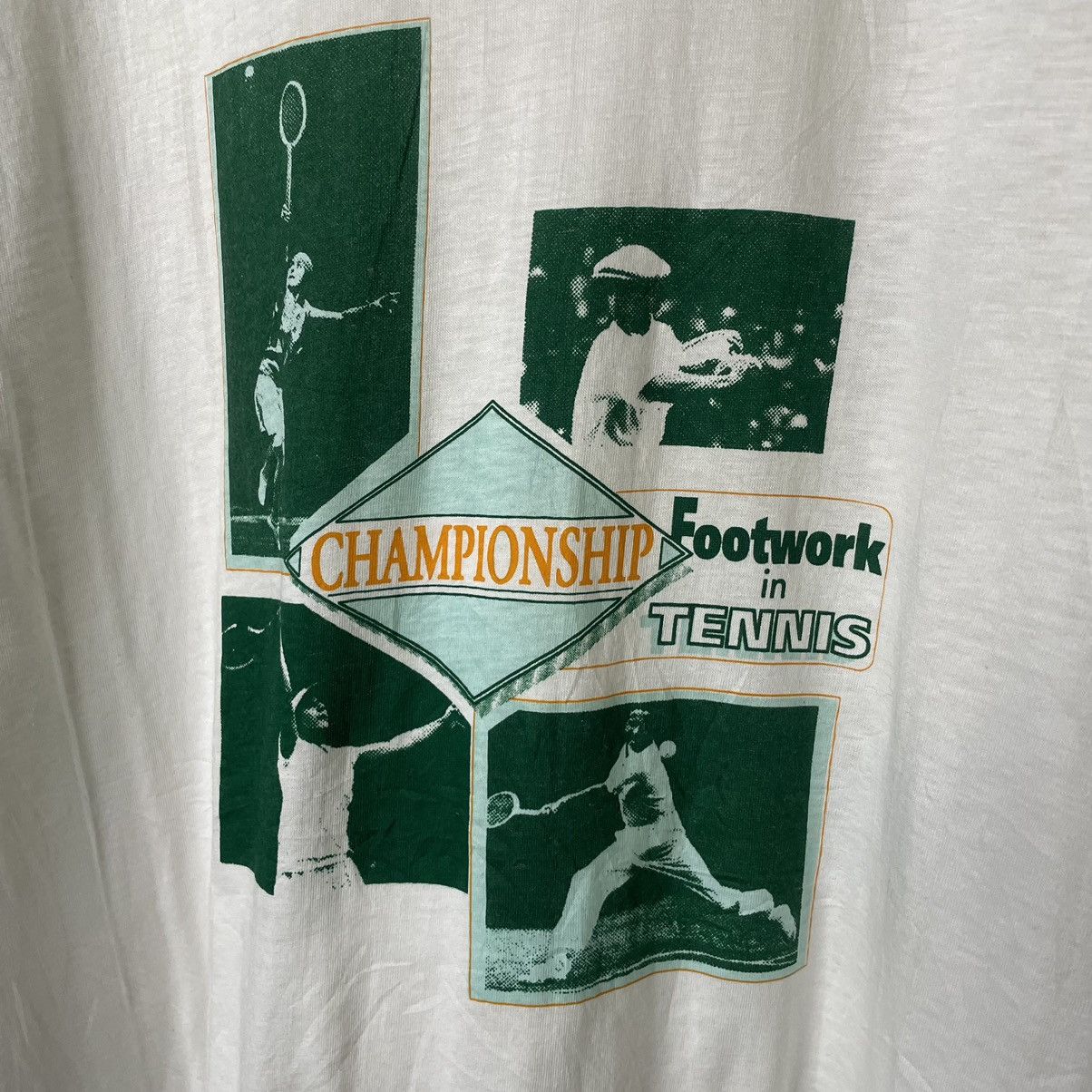Vintage 1990s Championship Footwork of Tennis Nadal Federer Agassi Size US L / EU 52-54 / 3 - 2 Thumbnail