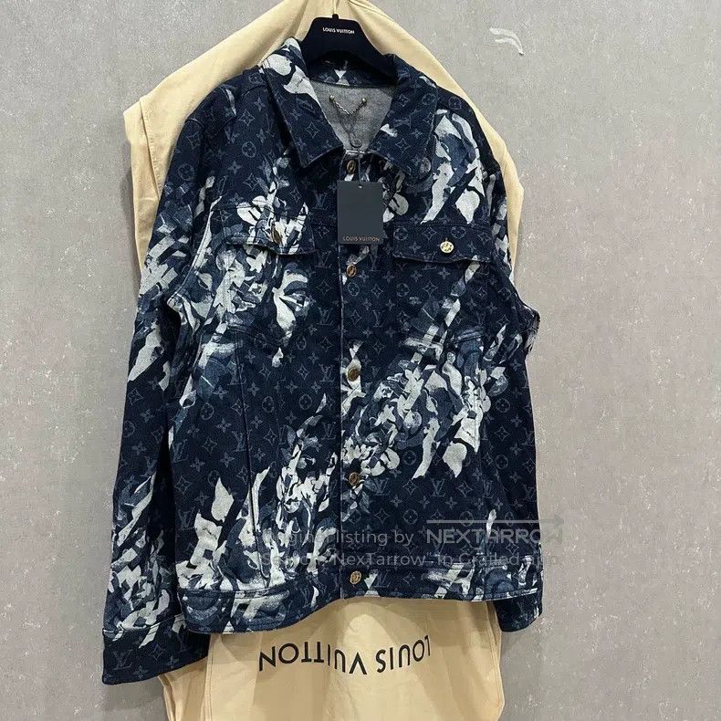 Louis Vuitton Louis Vuitton Tie-Dye Old Flower Full Print Denim Jacket Size US L / EU 52-54 / 3 - 4 Thumbnail