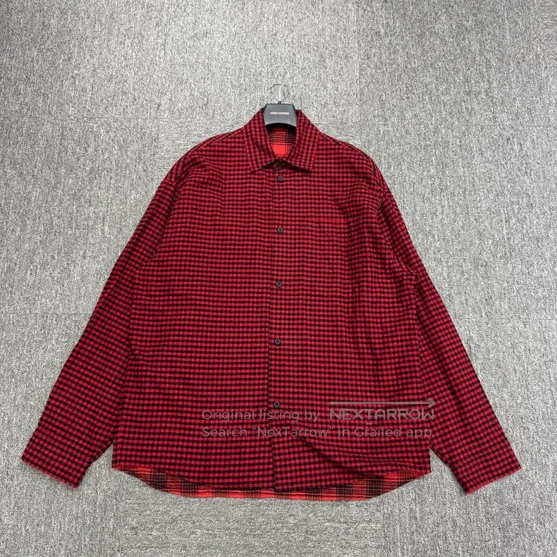 Balenciaga Plaid reversible shirt