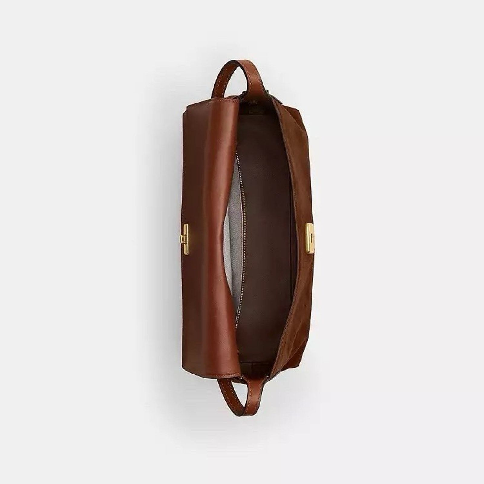 Coach NWT Coach Chelsea Shoulder Bag 36 Warm Brown CDT20 Suede Size ONE SIZE - 9 Thumbnail