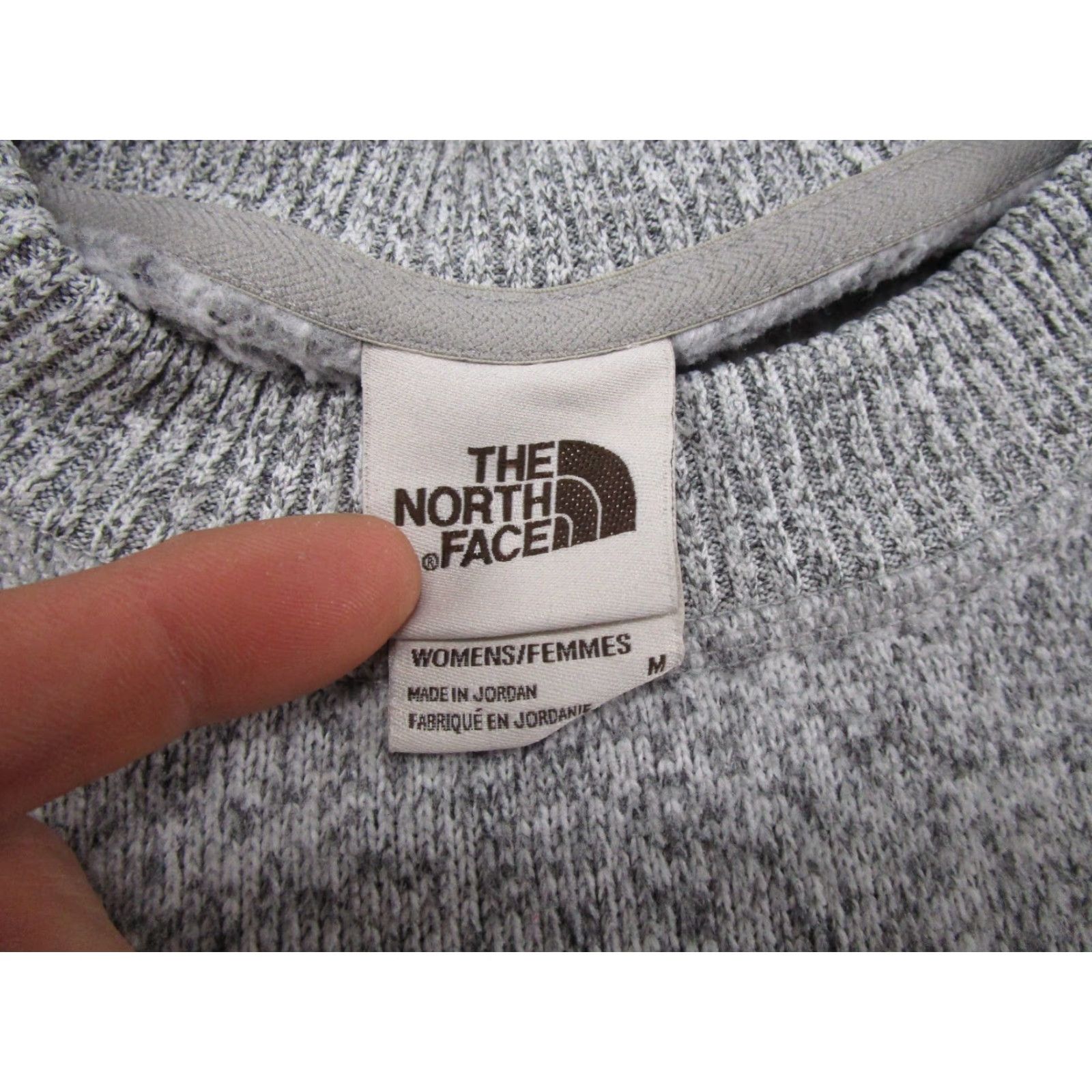 The North Face The North Face Womens Sweatshirt Pullover M Gray Pockets Skiing Portable Logo Winter Size M / US 6-8 / IT 42-44 - 2 Thumbnail