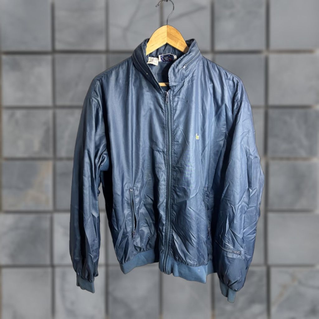 Lacoste Lacoste Jacket XL Blue Nylon Full Zip Windbreaker Mens with Logo Casual Windbreaker Size US XL / EU 56 / 4 - 1 Thumbnail