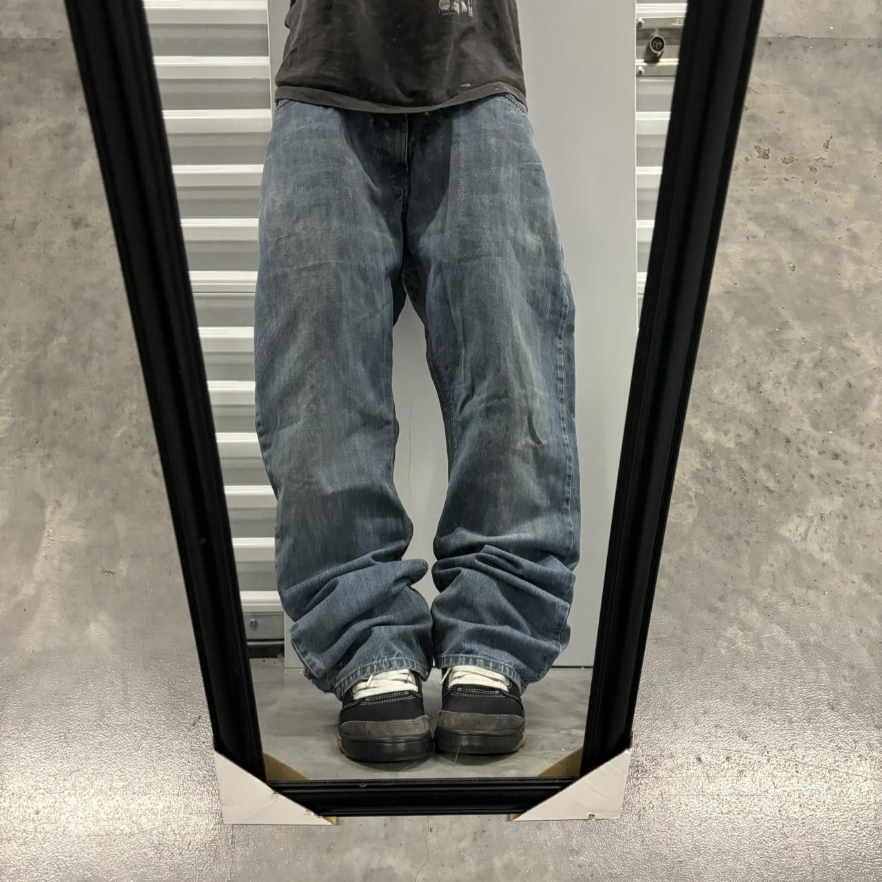 Japanese Brand × Vintage Crazy Vintage Y2K/2000s Grunge Medium Wash Essential Denim Jeans! Size US 36 / EU 52 - 1 Thumbnail