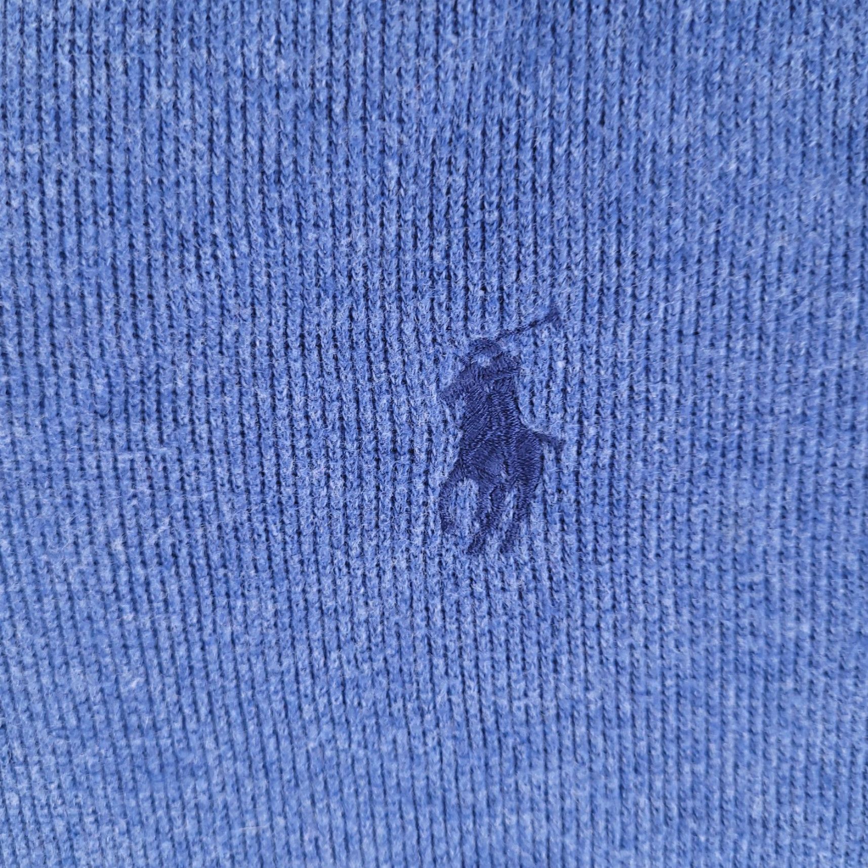 Polo Ralph Lauren Polo Ralph Lauren Sweater Mens XL Blue Quarter Zip Pullover Cotton Casual Dress Size US XL / EU 56 / 4 - 2 Thumbnail