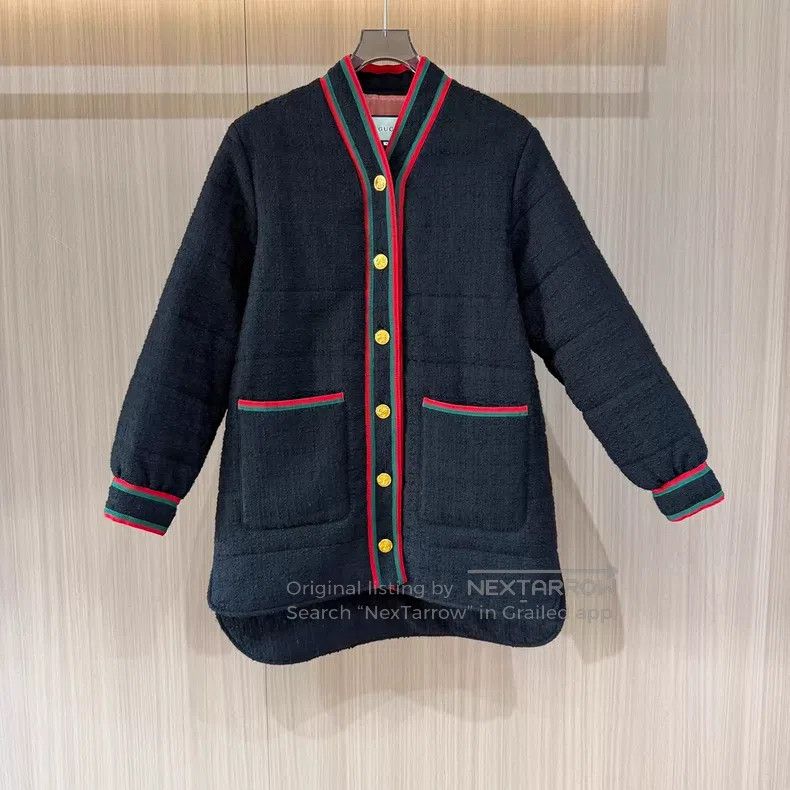 Gucci Gucci Metal button tweed cotton jacket Size XS / US 0-2 / IT 36-38 - 1 Thumbnail