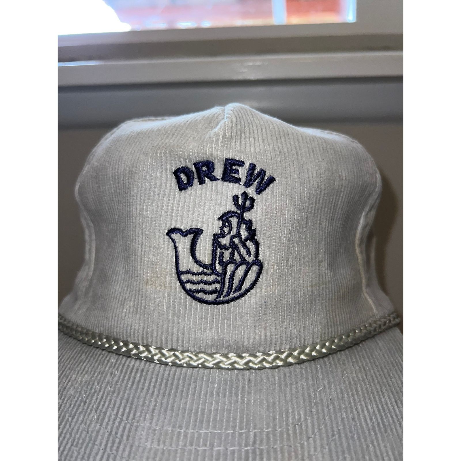 Vintage Vintage Drew mermaid Logo Sailor Corduroy Hat Headwear VTG Size ONE SIZE - 3 Thumbnail