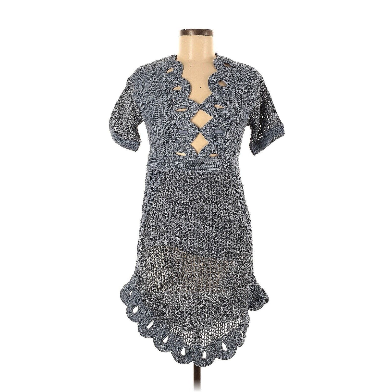cream knitted mini dress Willow Knit Style:CM6581D The bodycon silhouette features Italian Size WOMEN:4 Vintage Dear Society 80s