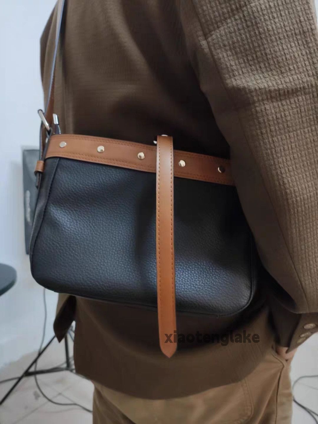 Unisex outdoor utility workwear patchwork bag