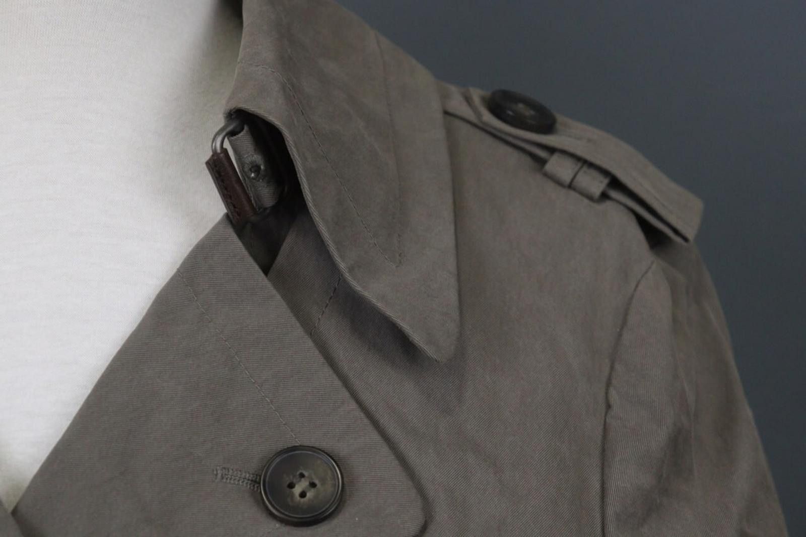 Allsaints All Saints Brown Belted Waist Zip Crop Trench Coat Size 12 Size XL / US 12-14 / IT 48-50 - 8 Thumbnail