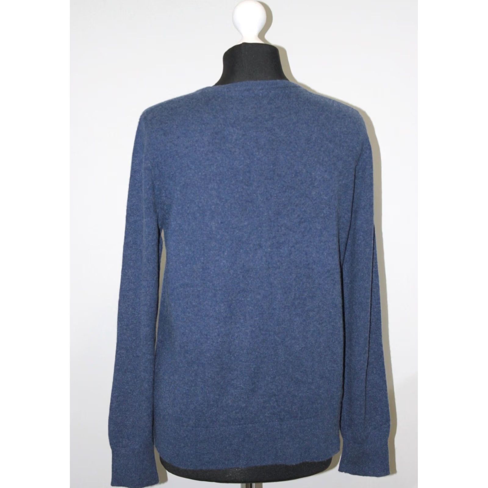 Vintage Stenstroms Jumper Cardigan XL Blue 100% Cashmere Womens Size XL / US 12-14 / IT 48-50 - 3 Thumbnail