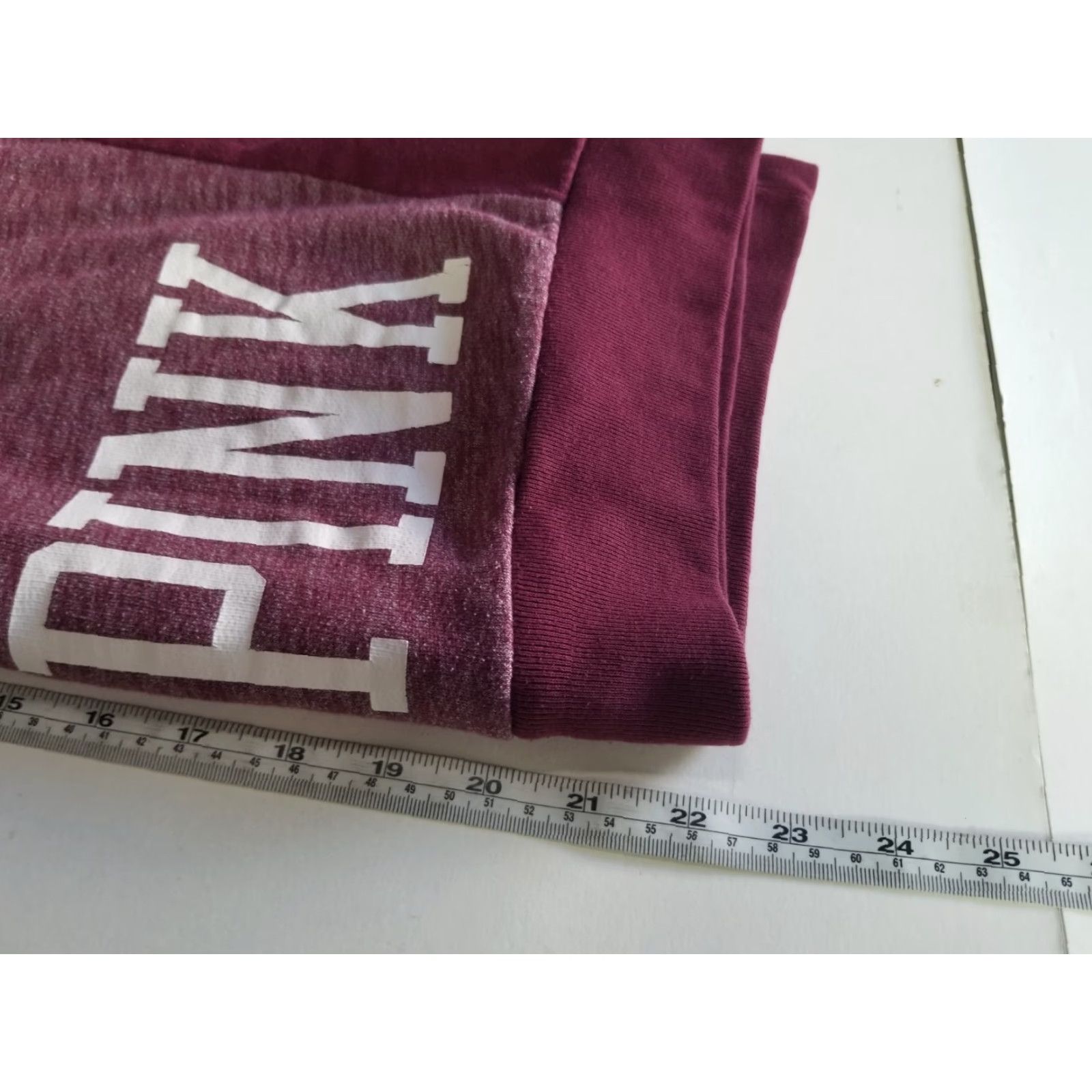 Victoria's Secret Victoria's Secret PINK Long Sleeve Zip Sweatshirt L Burgundy Pink Women Women Regular Full Zip Activewear Casual Size L / US 10 / IT 46 - 6 Thumbnail