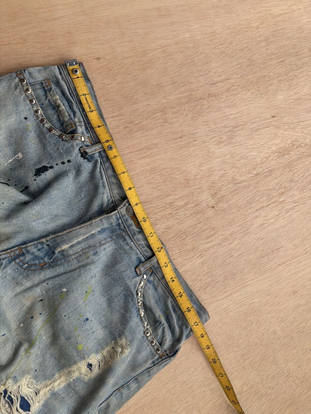 If Six Was Nine Distressed Denim Schlussel Ifsixwasnine Lgb style Bootcut Size US 34 / EU 50 - 10 Thumbnail