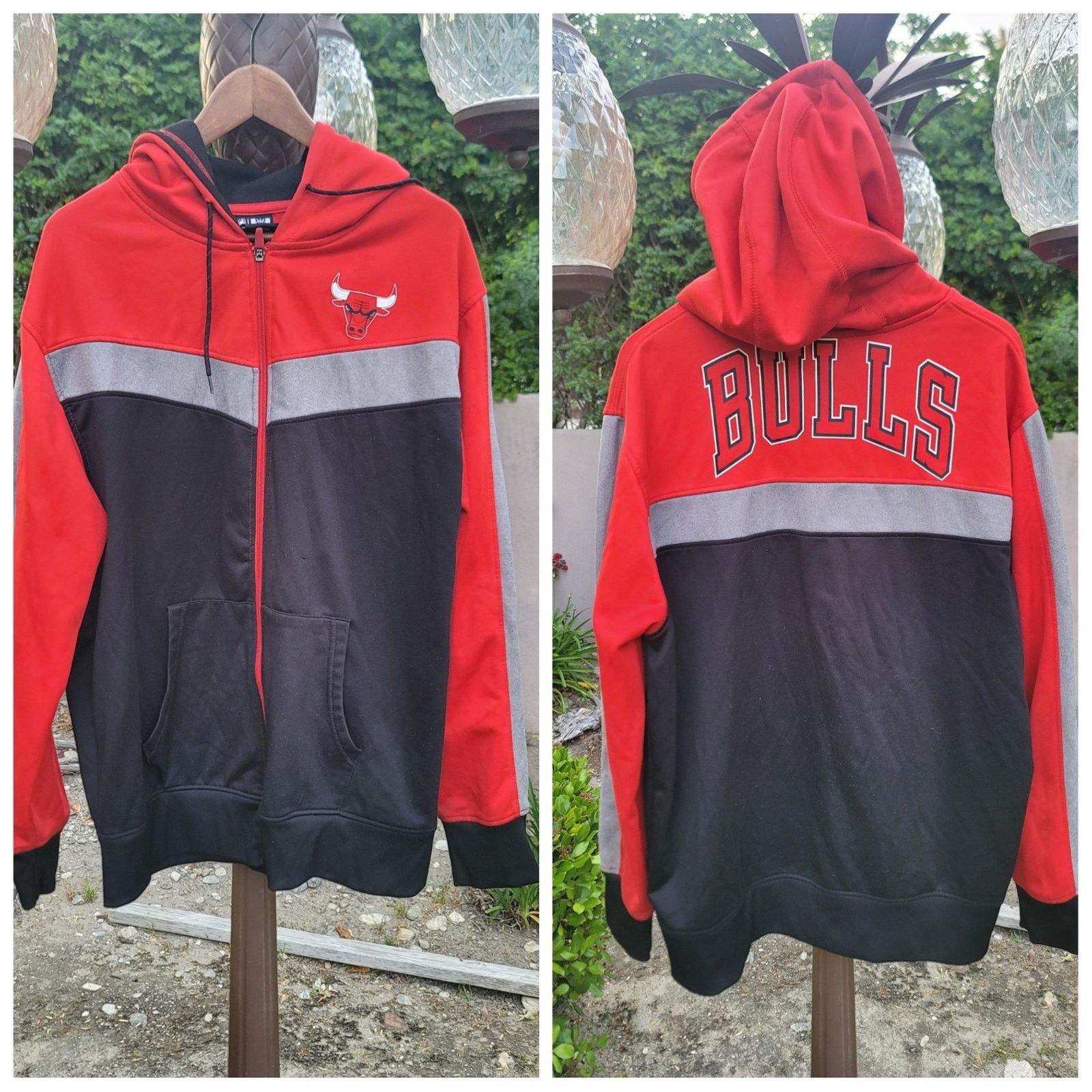NBA NBA UNK Chicago Bulls Full-Zip Hoodie Size US XL / EU 56 / 4 - 1 Thumbnail