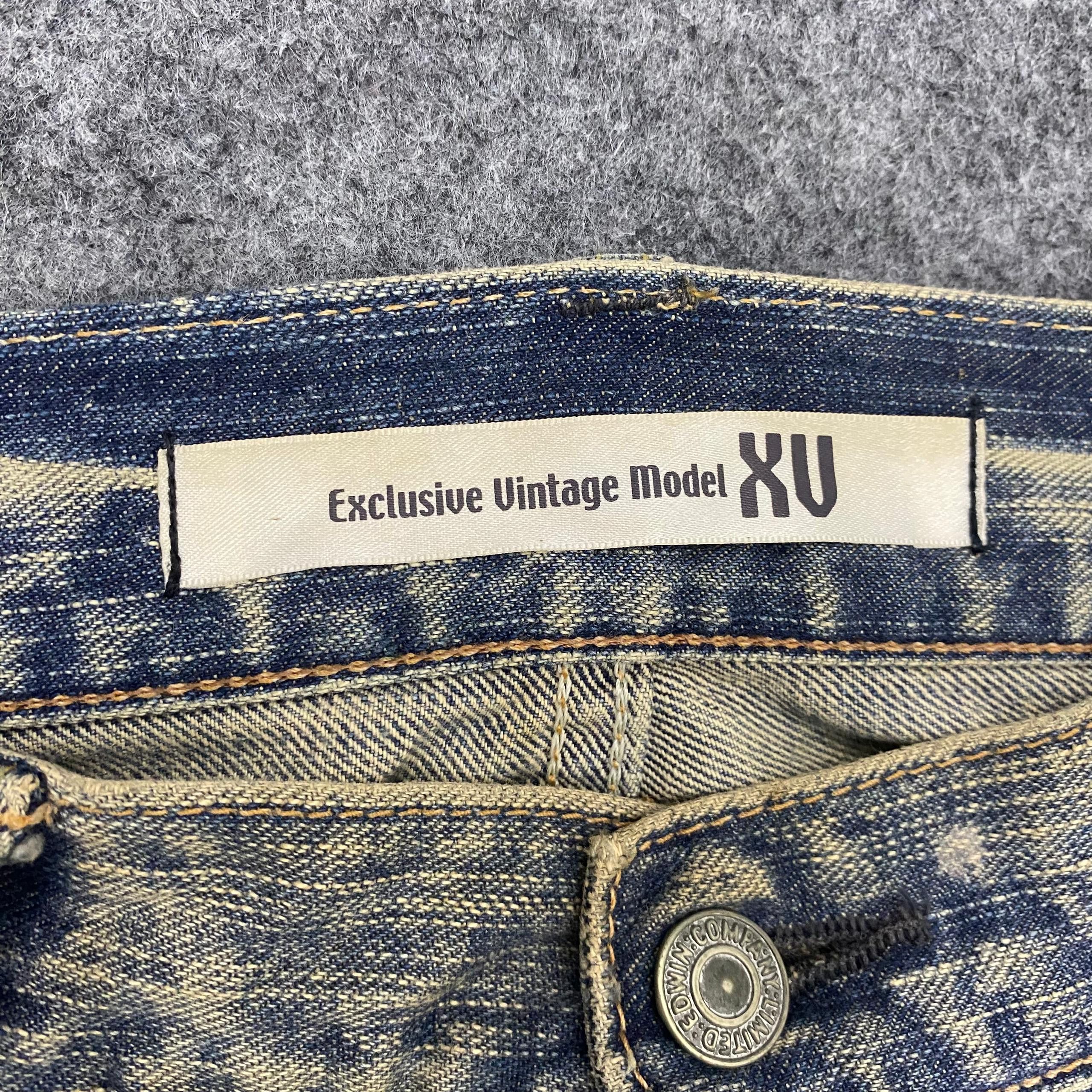 Edwin 💥Flare💥Vintage Edwin Exclusive Vintage Distressed Denim Size US 36 / EU 52 - 11 Thumbnail