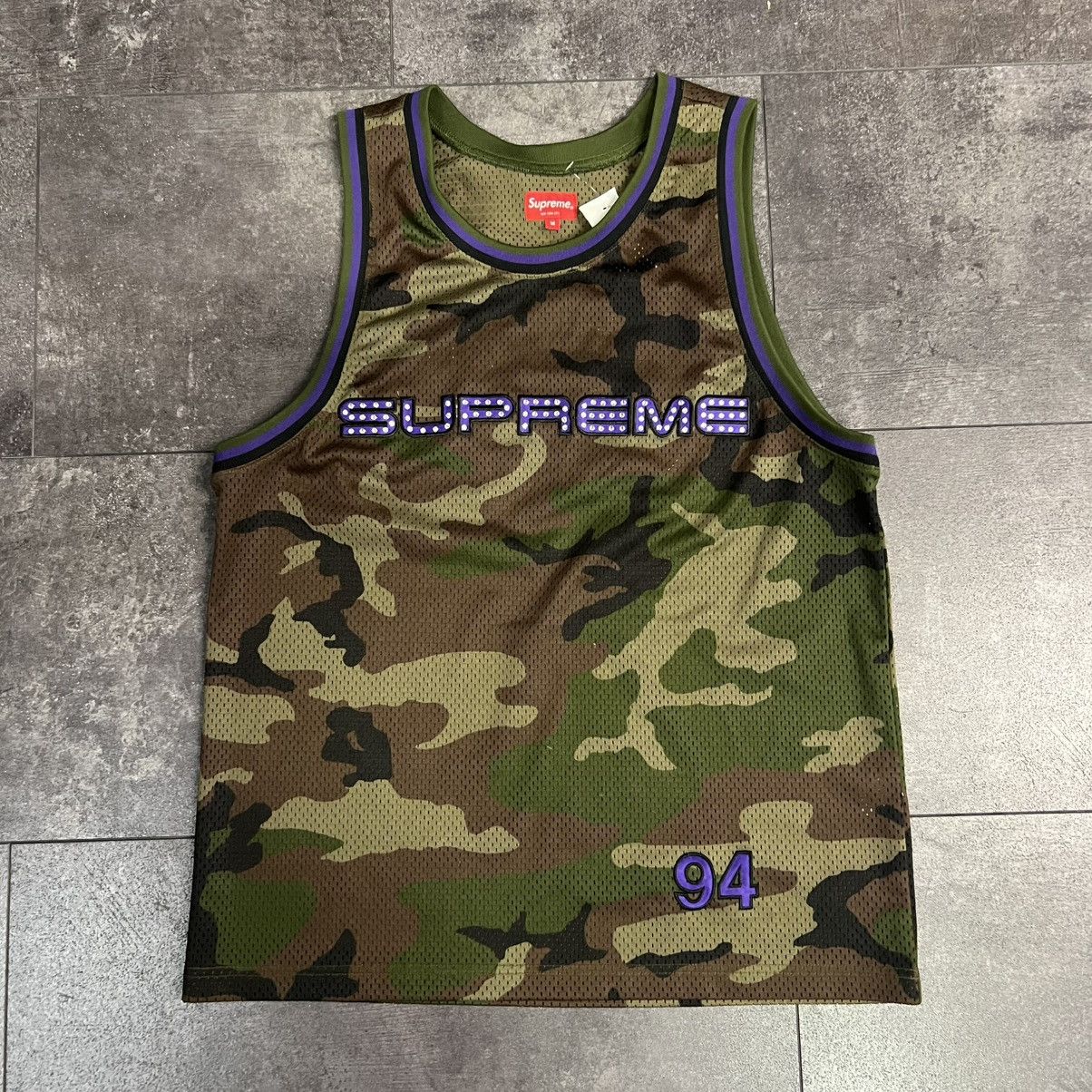 Supreme Rhinestone Basketball Jersey 迷彩 | ヤマダウェブコム