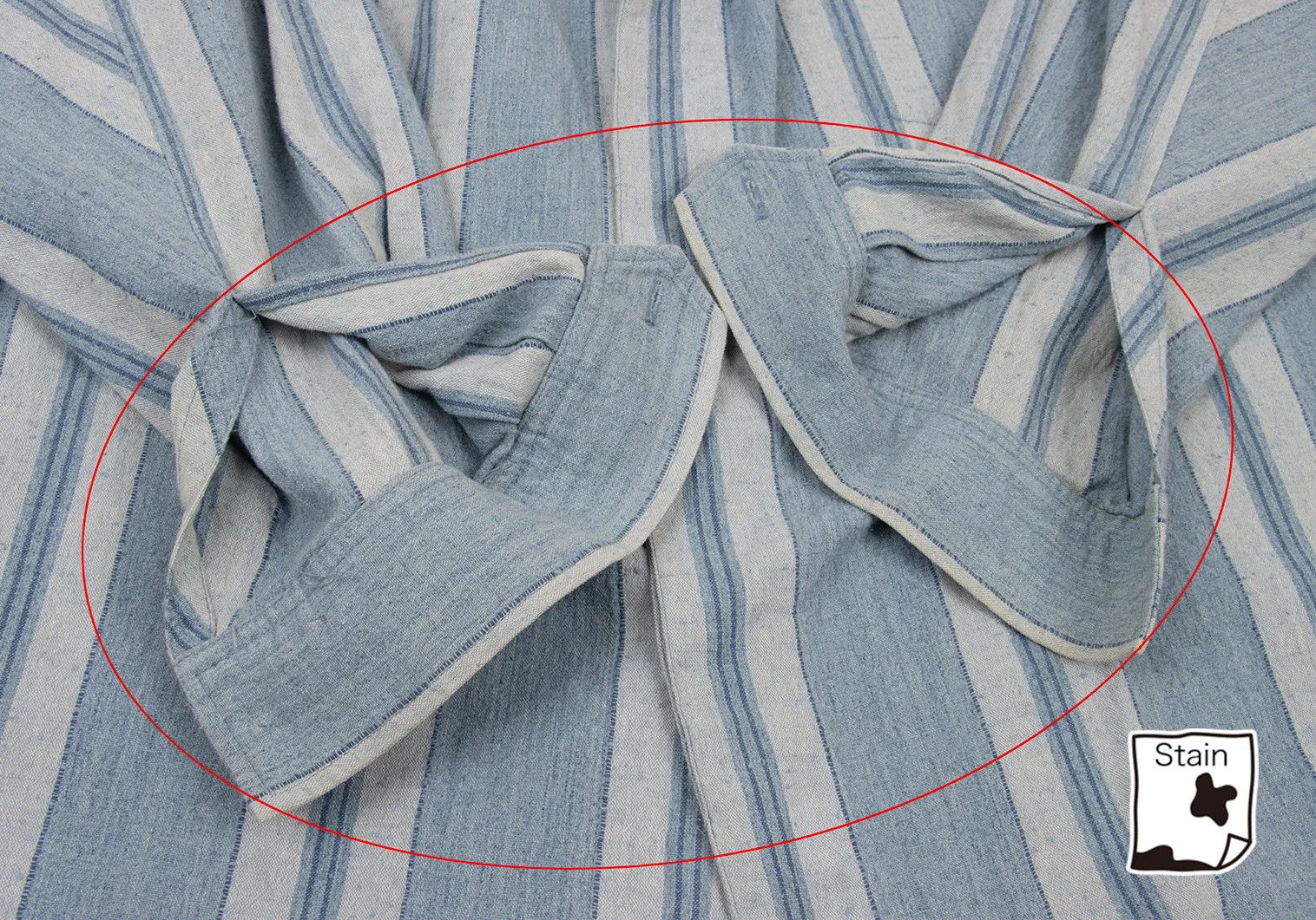 Issey Miyake Stand Neck Striped Shirt in Light Blue, Size M Size US M / EU 48-50 / 2 - 9 Thumbnail