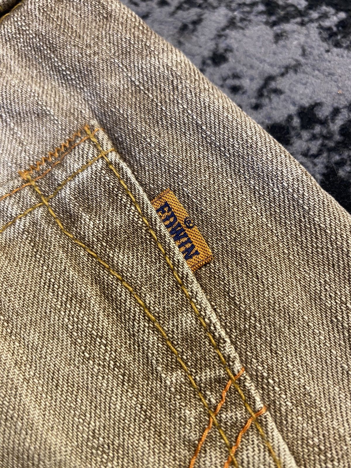 Edwin Edwin 505zx Light Brown Wash Selvedge Denim 🔥 Size US 31 - 13 Thumbnail